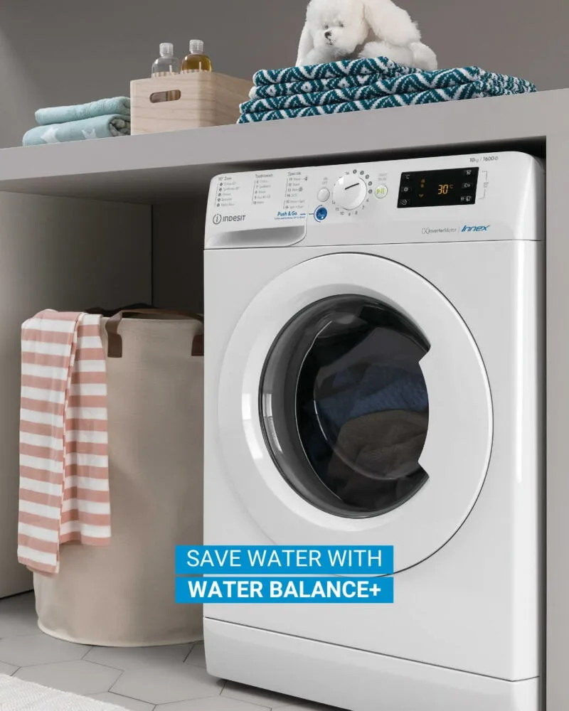 Indesit BWE 91496X KV UK 9 kg 1351 Devir Çamaşır Makinesi Thumbnail 3