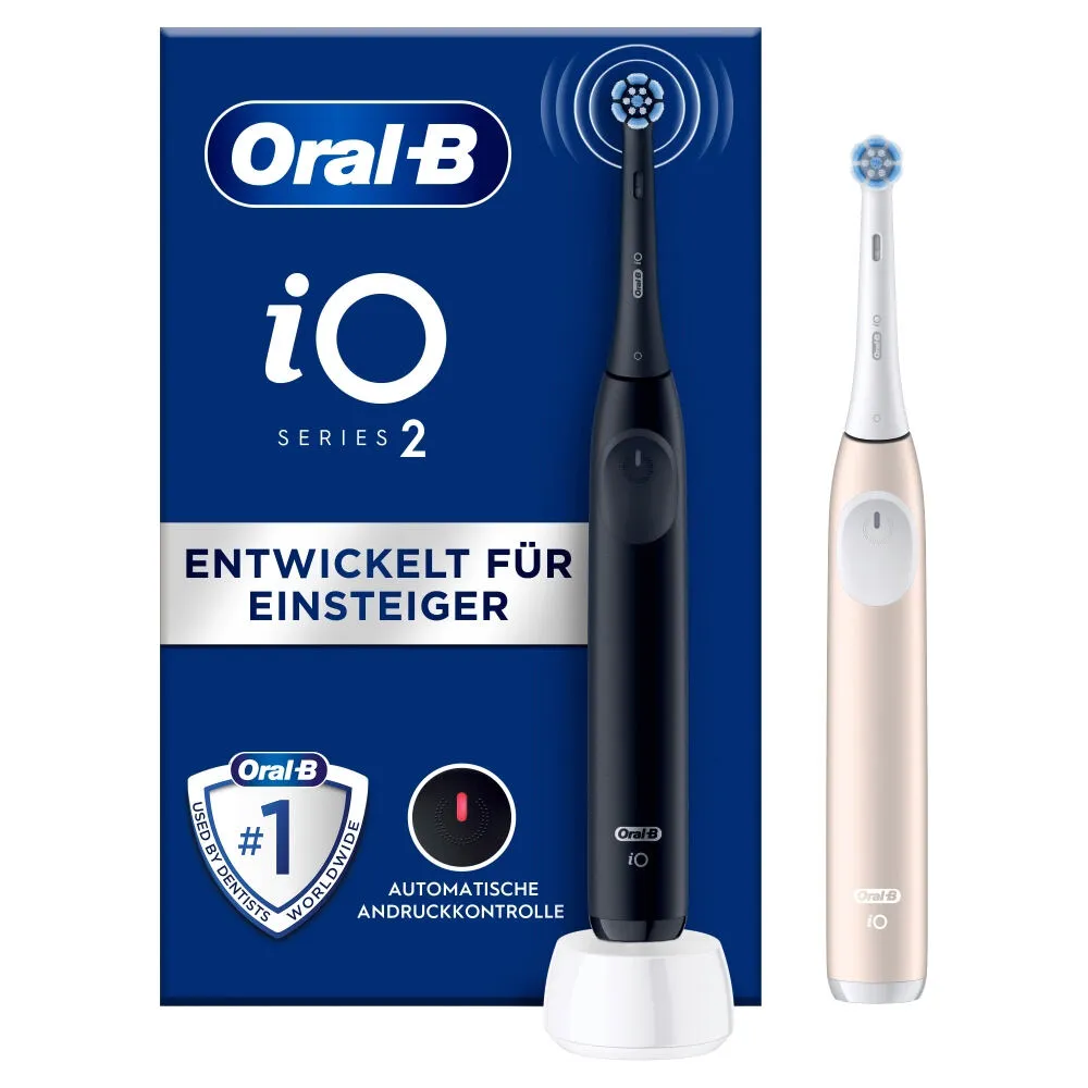 Oral-B iO Series 2 Yetişkin Titreşimli diş fırçası Siyah, Pembe Şarjlı Diş Fırçaları
