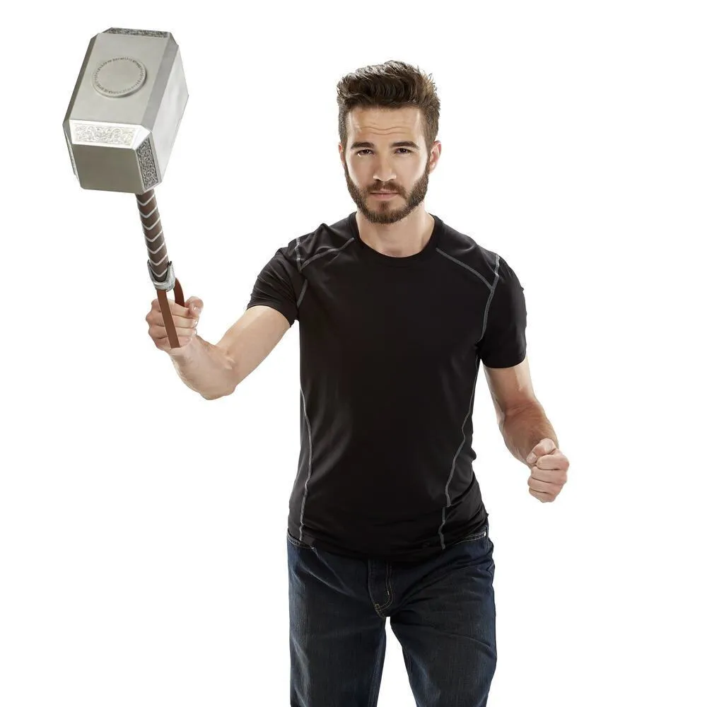 Hasbro Marvel Legends Series Mjolnir Electronic Hammer C1881E48 Thumbnail 5