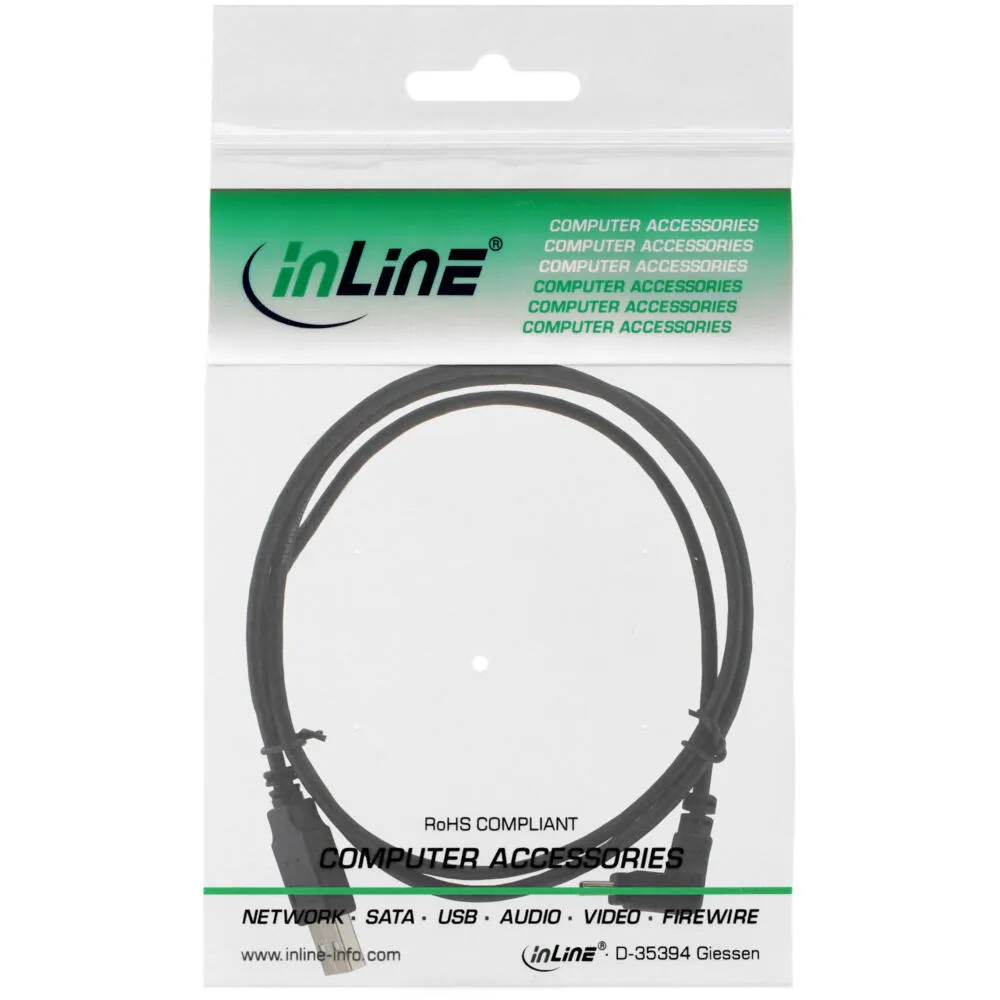 InLine 34215 USB A to Mini-USB B (1,5 m) USB Kablosu Thumbnail 0