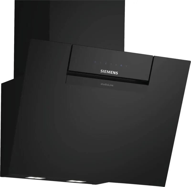 Siemens LC67KFN65 ocak bacası Duvara monteli Siyah 431 m³/Saat Davlumbaz ve Aspiratö