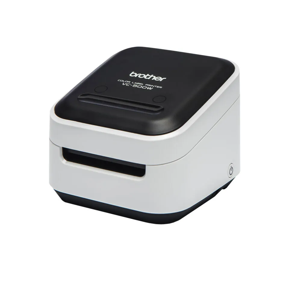 Brother VC-500W etiket yazıcı ZINK (Zero-Ink) Renk 313 x 313 DPI 8 mm/saniye Kablolu & Kablosuz Wi-Fi Barkod Yazıcı