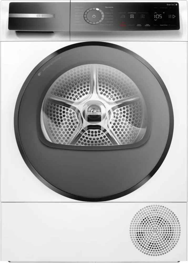 Bosch Serie 8 WQB246D41 kurutucu Solo Önden yüklemeli 9 kg Beyaz Kurutma Makinesi