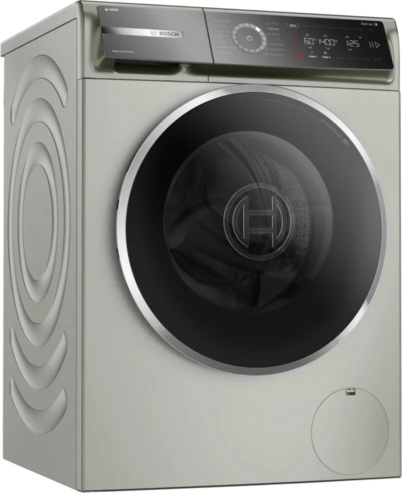 Bosch Serie 8 WGB254ASTR çamaşır makinesi Önden yüklemeli 10 kg 1400 RPM Gümüş Çamaşır Makineleri