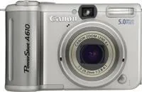Canon PowerShot A610 Camera 1/1.8" 5,3 MP CCD 2592 x 1944 Piksel Gümüş Digital Kame