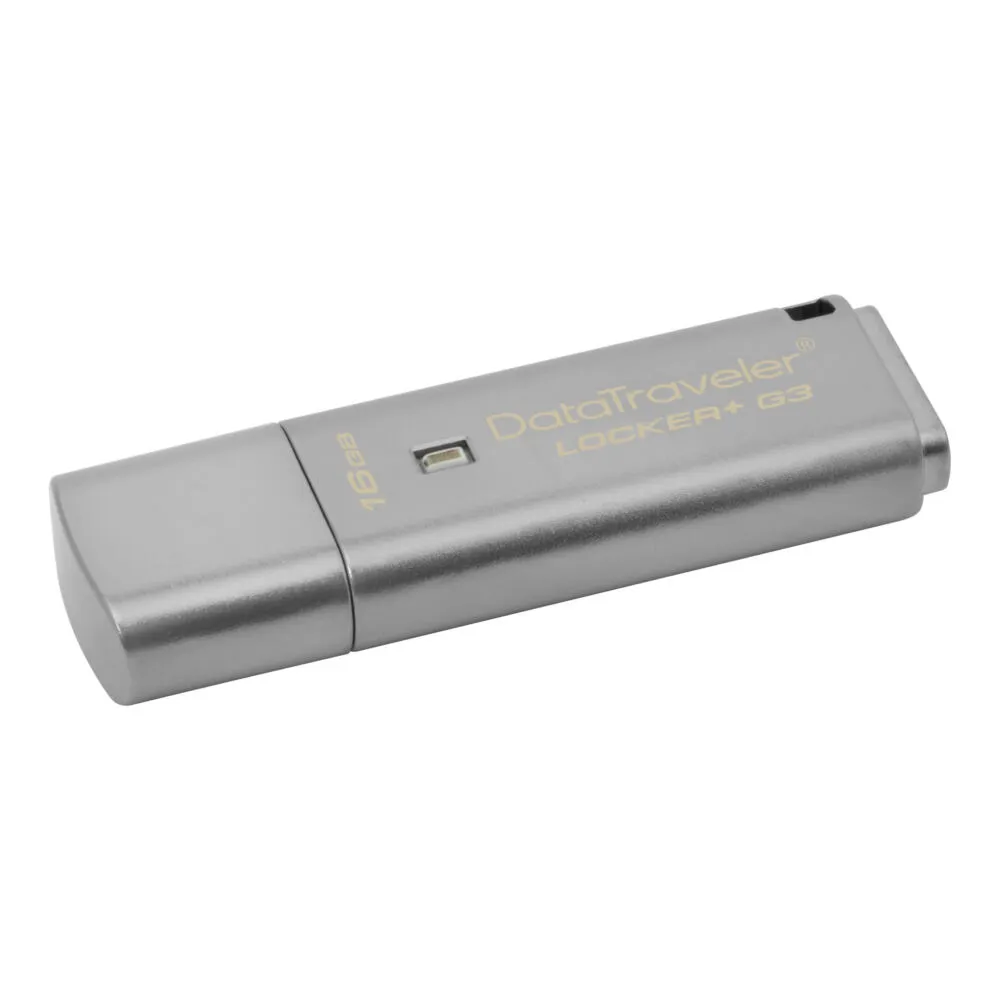 Kingston Technology Locker+ G3 16 GB DTLPG3/16GBBK USB 3.2 Flash Bellek Thumbnail 1