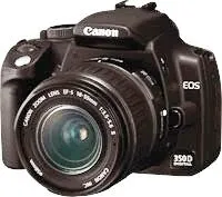 Canon EOS 350D Digital Body, inkl. EF 18-55mm 8 MP CMOS Siyah Digital Kame