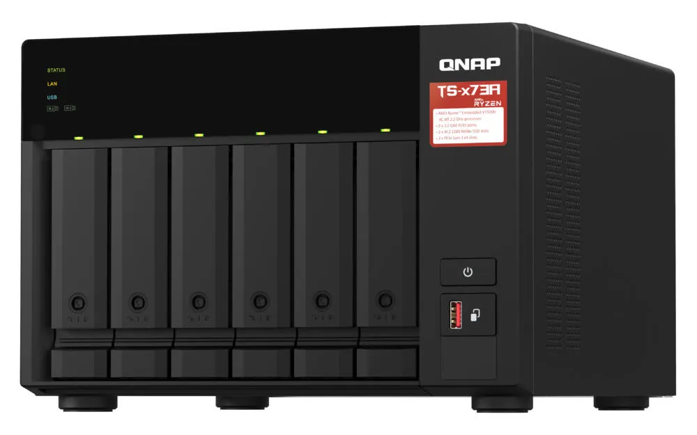 QNAP TS-673A-8G 8 GB TS-673A-8G/18TB-RED Thumbnail 7