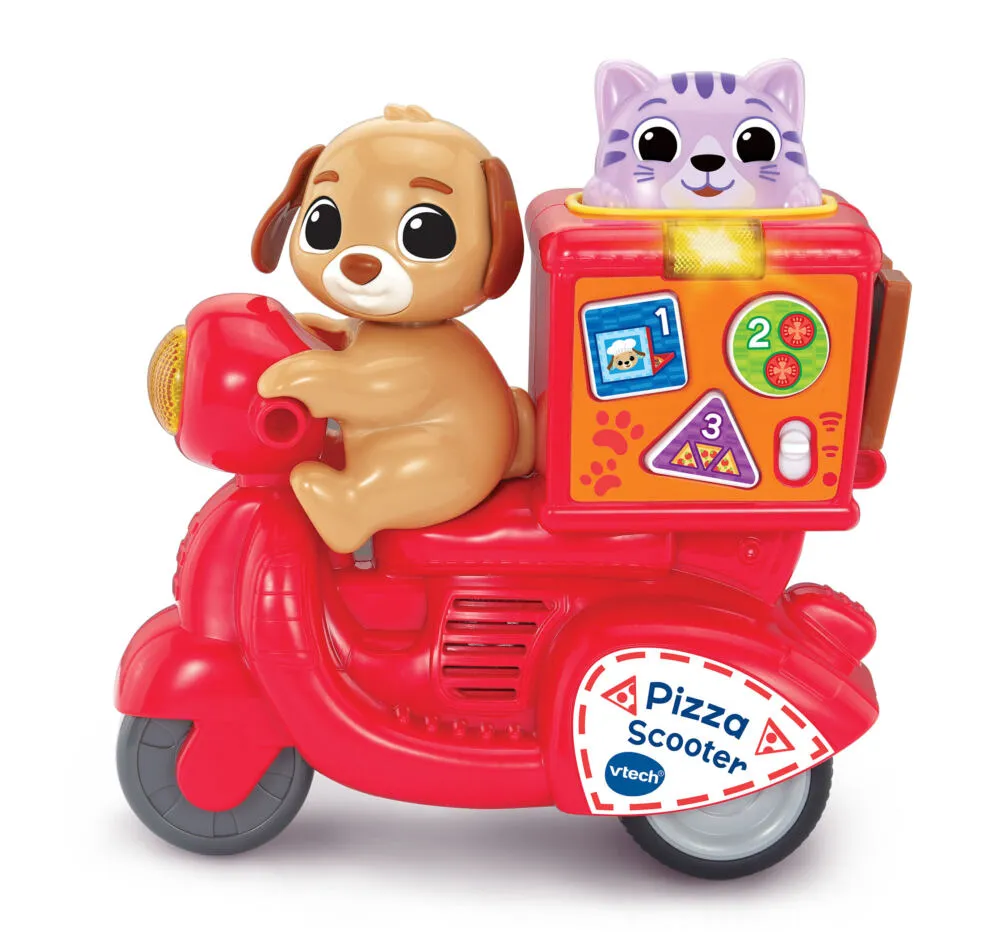 VTech Baby Press & Go Pizza Scooter Eğitici Oyuncak
