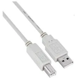 Nilox USB2-AB-MM1.8-B USB kablo 1,8 m USB A Beyaz USB Cihaz