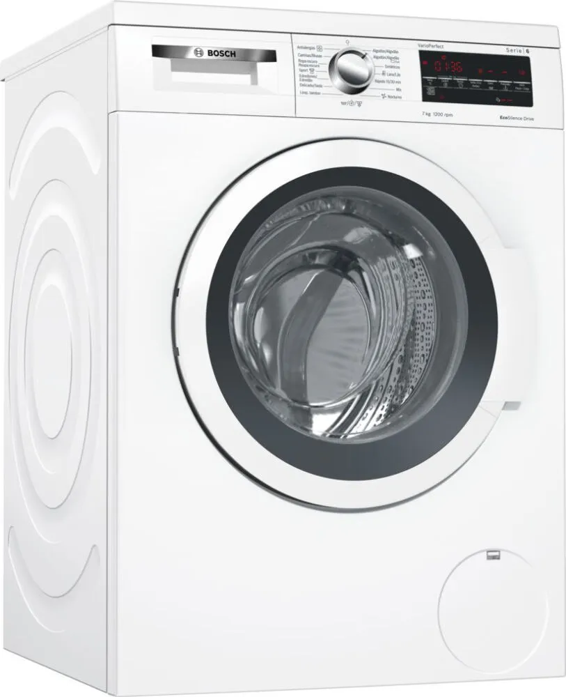 Bosch Serie 6 WUQ24417ES çamaşır makinesi Önden yüklemeli 7 kg 1200 RPM Beyaz Çamaşır Makineleri