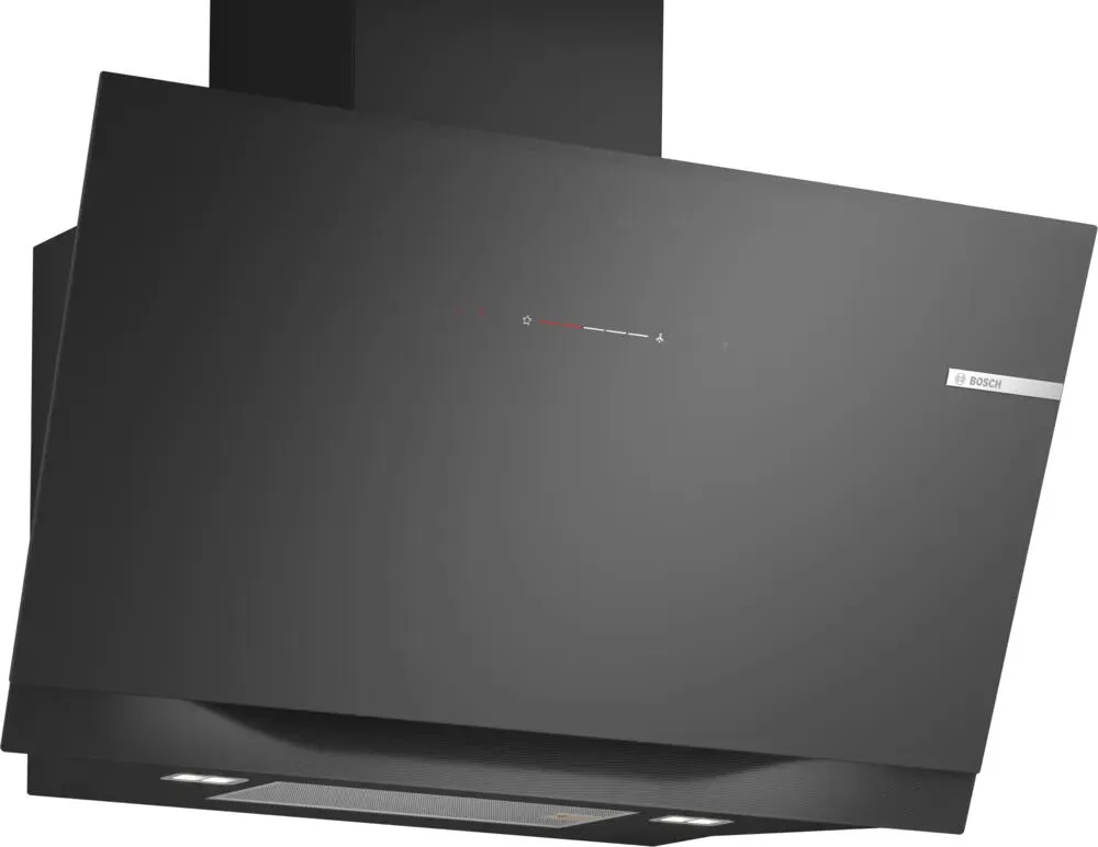 Bosch Serie 8 DWK91LT60B ocak bacası Duvara monteli Siyah 441 m³/Saat Davlumbaz ve Aspiratö