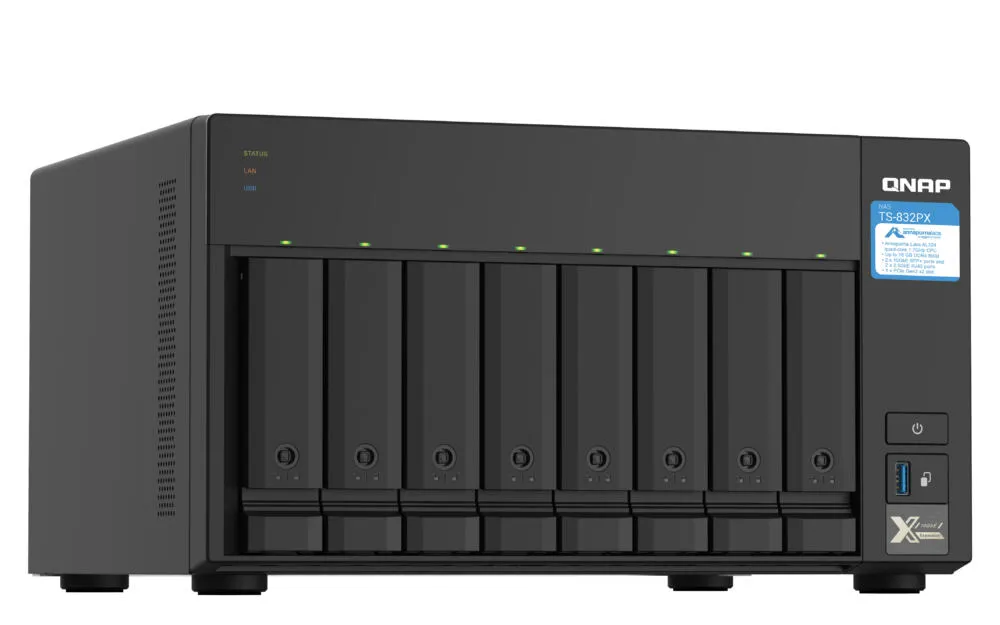 QNAP TS-832PX 4 GB TS-832PX-4G-16TB Thumbnail 1