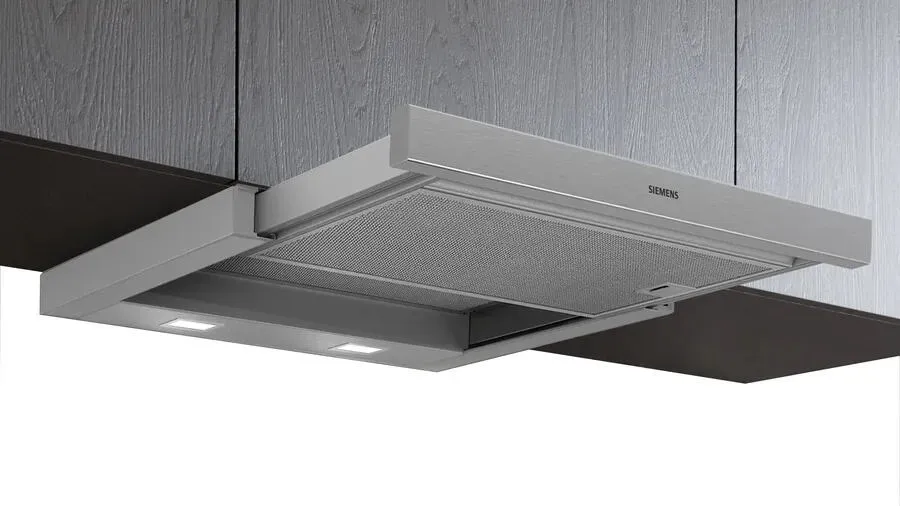 Siemens iQ100 LI63LB526 ocak bacası Gömme Gümüş 351 m³/Saat Davlumbaz ve Aspiratö