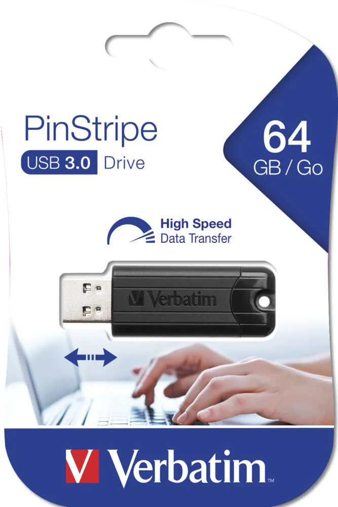 Verbatim PinStripe 64 GB 49318 USB 3.2 Flash Bellek Thumbnail 9
