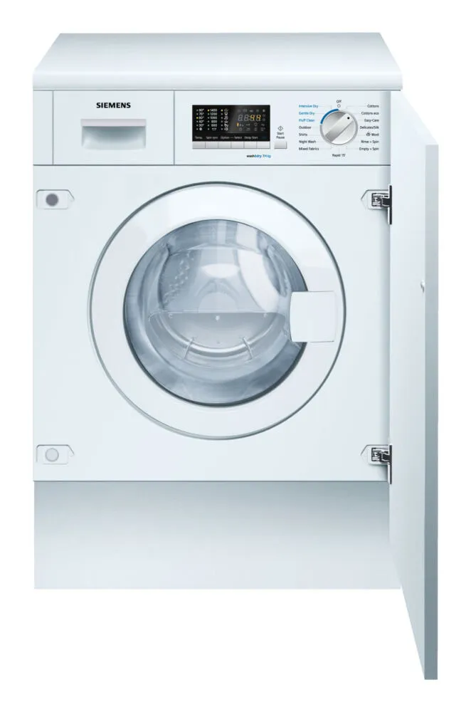 Siemens iQ500 WK14D541GB çamaşır kurutma makinesi Solo Önden yüklemeli Beyaz Kurutmalı Çamaşır Makinesi