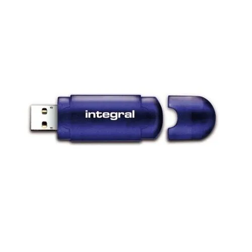 Integral 400849 USB flash sürücü 4 GB A tipi USB 2.0 Mavi USB Bellek