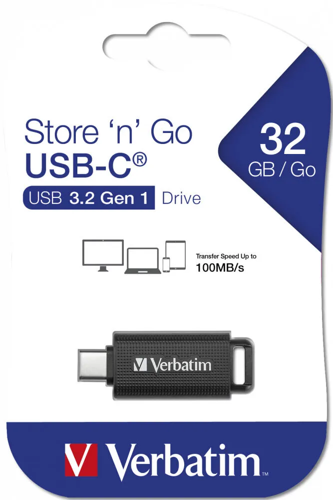 Verbatim Store 'n' Go 49458 64 GB Type-C USB 3.2 Flash Bellek Thumbnail 7