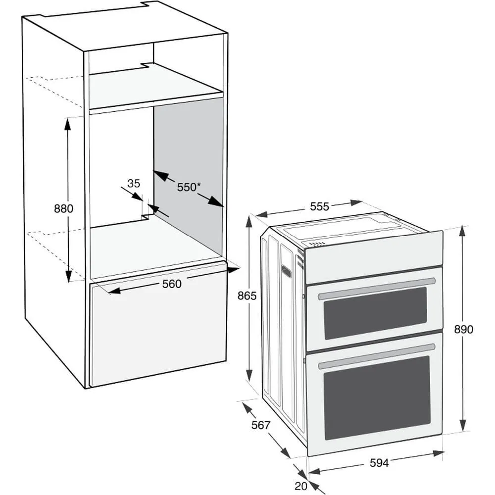 Hotpoint DIH 82D IX 869991712580 109 Litre Ankastre Fırın Thumbnail 12