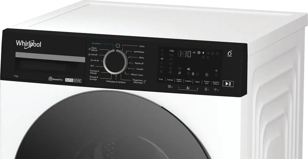Whirlpool WPM 07W ADS FR çamaşır makinesi Önden yüklemeli 10 kg 1400 RPM Beyaz Thumbnail 4
