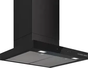 Bosch DWB67DN60 ocak bacası Duvara monteli Siyah Davlumbaz ve Aspiratö