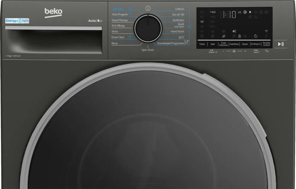 Beko B5W5941BDG 9 kg 1400 Devir Çamaşır Makinesi Çamaşır Makineleri Thumbnail 3
