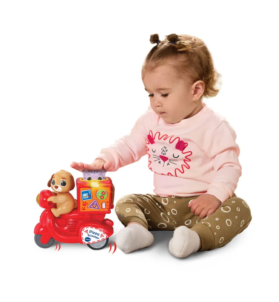 VTech Baby Press & Go Pizza Scooter Thumbnail 3