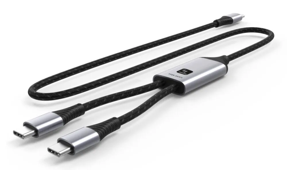 Techly ICOC MU2C-2C100W USB C to 2 x USB C (1,5 m) USB Kablosu Thumbnail 3