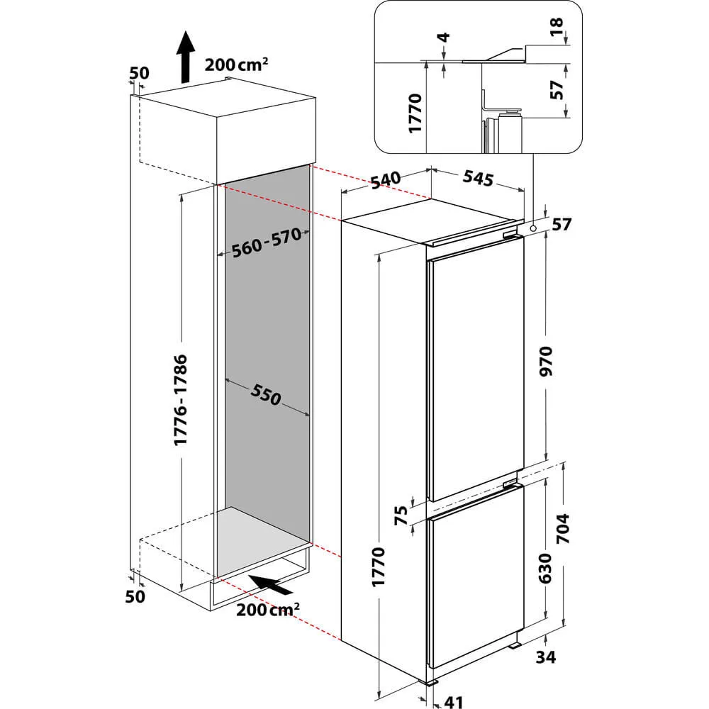 Whirlpool ART 6510 SF1 273 Litre 859991604400 Buzdolabı Thumbnail 1
