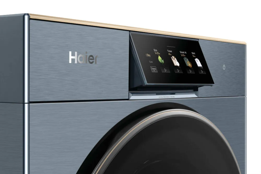 Haier HD90-BQL8GNU1 kurutucu Solo Önden yüklemeli 9 kg Mavi Thumbnail 3