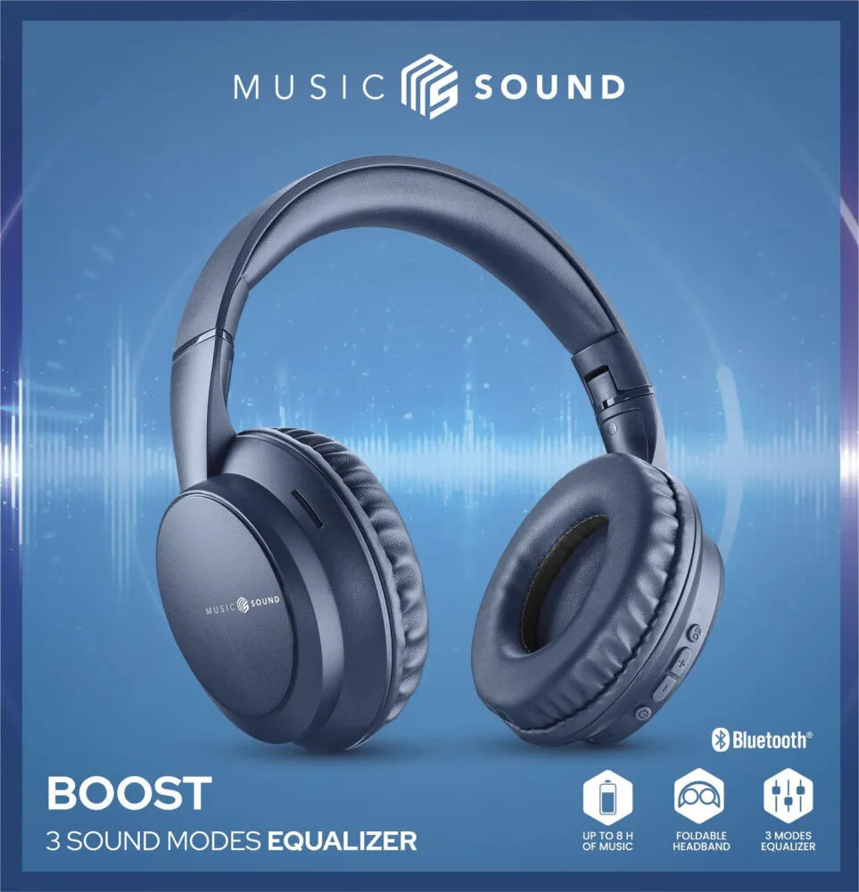 Music Sound BTHEADBMSBOOSTB Bluetooth Kulaklık Thumbnail 1