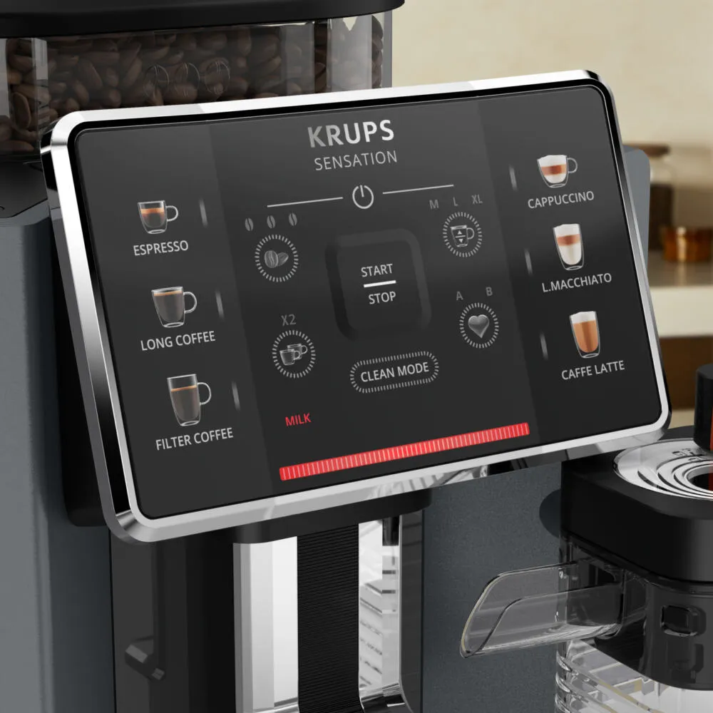 Krups Sensation Milk M90 EA912B10 Tam Otomatik 1.7 L Espresso Makinesi Thumbnail 9