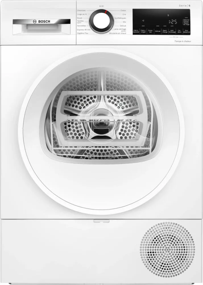 Bosch Serie 6 WQG133DTFR kurutucu Solo Önden yüklemeli 8 kg Beyaz Kurutma Makinesi