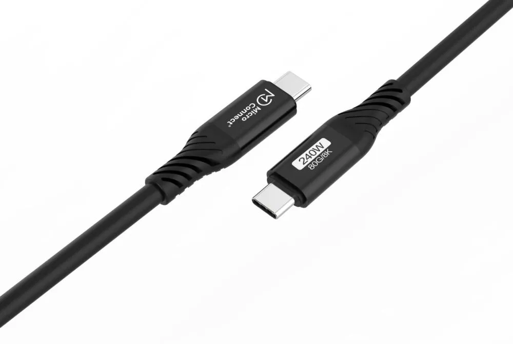 Microconnect USB4CC1-240W-80GBPS USB C to USB C (1 m) USB Kablosu Thumbnail 1