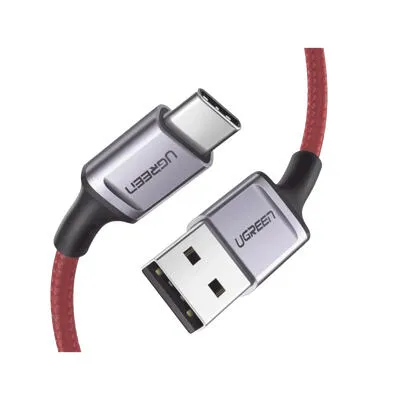 Ugreen 20527 USB kablo 1 m USB A USB C Kırmızı, Gümüş USB Cihaz