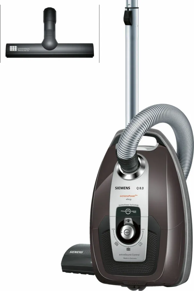 Siemens VSQ8POWER4 elektrik süpürgesi Silindir vakum Kuru 750 W Toz torbası Elektrikli Süpürge