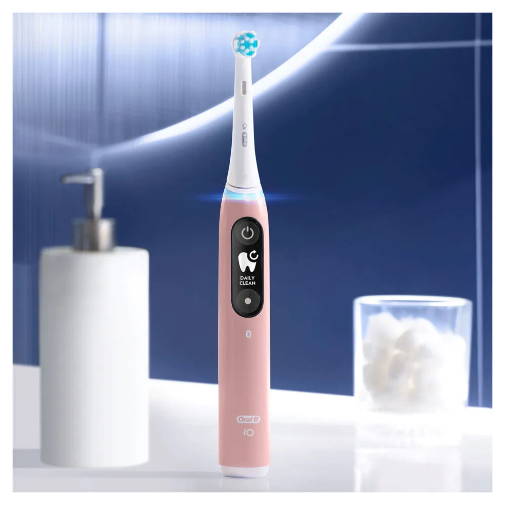 Oral-B iO 6S Yetişkin Titreşimli diş fırçası Pembe, Beyaz Thumbnail 2