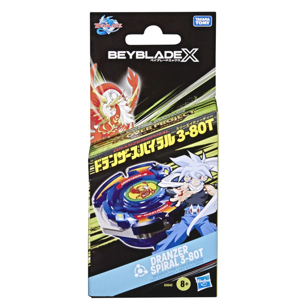 Beyblade X X-Over Project Dranzer Spiral 3-80T Başlangıç Paketi Seti Aktif ve Beceri Oyuncakları