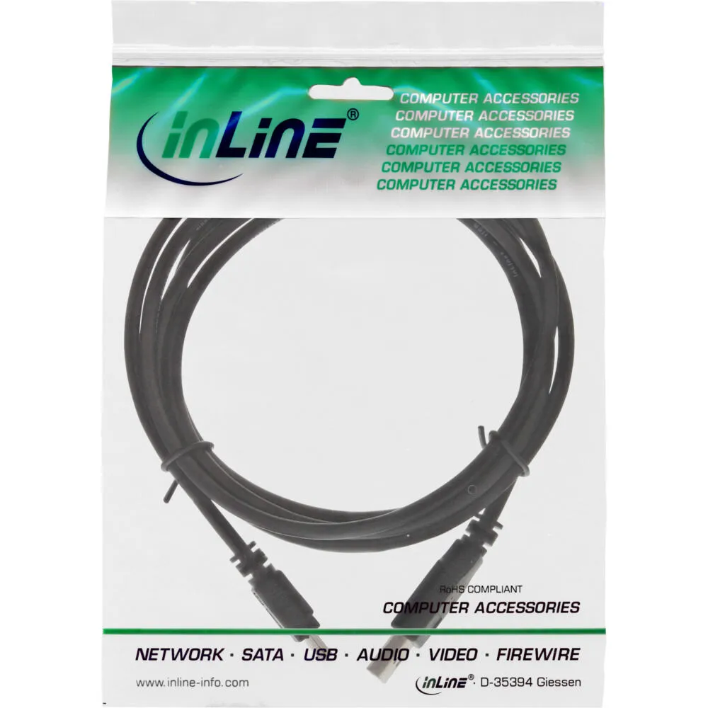 InLine 33107 USB A to Mini-USB B (2 m) USB Kablosu Thumbnail 1