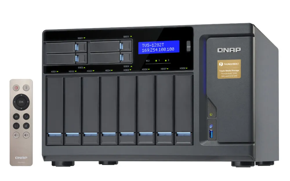 QNAP TVS-1282T 16 GB TVS-1282T-I5-16G +12X ST10000NE0004 Thumbnail 1