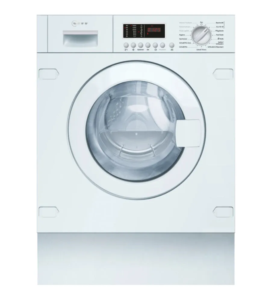 Neff V6540X3 çamaşır kurutma makinesi Ankastre Önden yüklemeli Beyaz Kurutmalı Çamaşır Makinesi