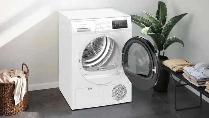 Siemens iQ300 WT45HVU5AT kurutucu Solo Önden yüklemeli 8 kg Beyaz Thumbnail 3