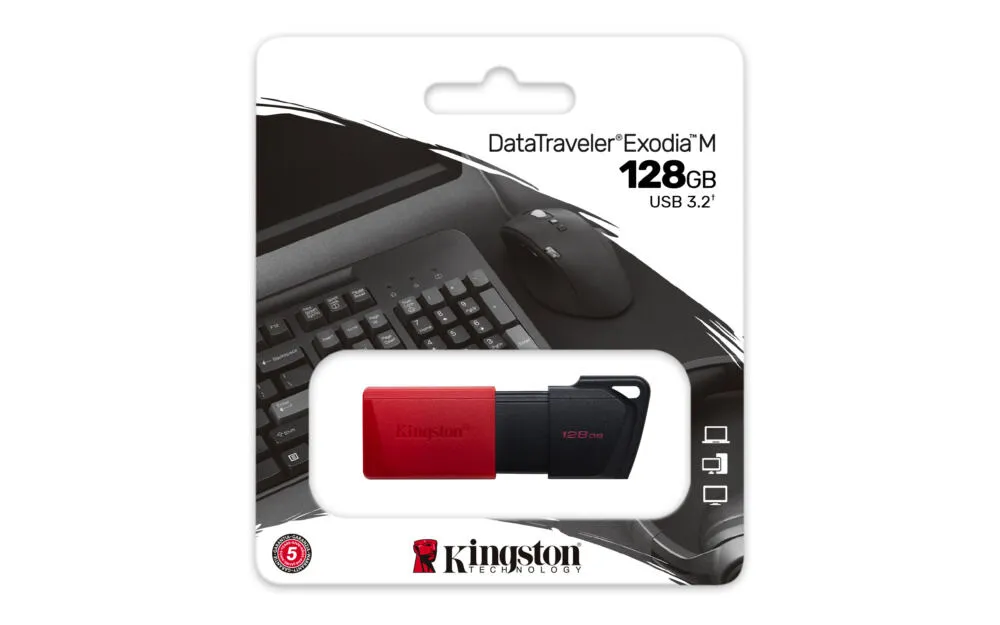 Kingston Technology DataTraveler Exodia M DTXM/128GB 128 GB USB 3.2 Flash Bellek Thumbnail 9