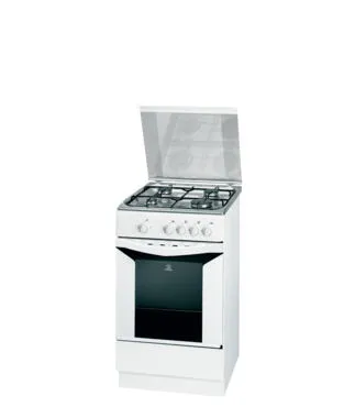 Indesit K1G2S(XW)/E Bağımsız ocak Doğal gaz Beyaz Ocaklı Fırın