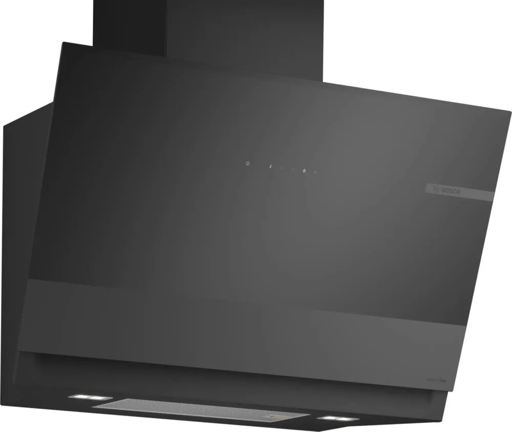 Bosch Serie 6 DWK81AN65 ocak bacası Duvara monteli Siyah 432 m³/Saat Davlumbaz ve Aspiratö
