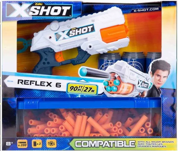 ZURU Reflex Pistola 6 con 200 Dardi 6946441308098 Thumbnail 2