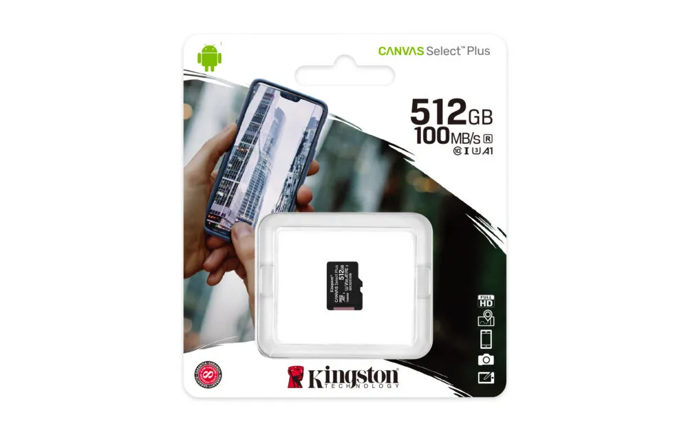 Kingston Technology Canvas Select Plus 512 GB SDCS2/512GBSP Hafıza Kartları Thumbnail 3