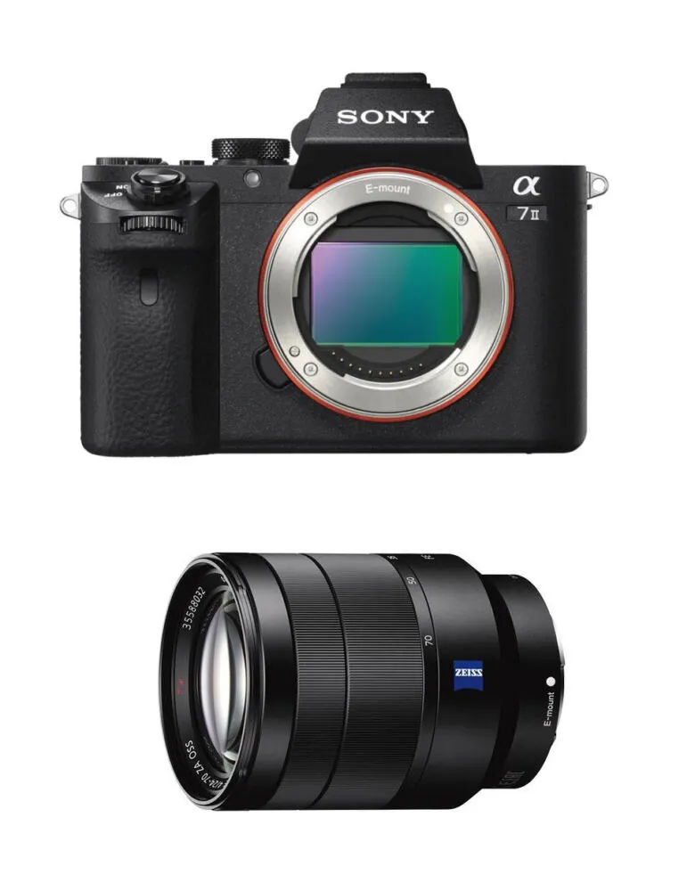 Sony α 7 II + SEL2470Z MILC 24,3 MP CMOS 6000 x 4000 Piksel Siyah Digital Kame