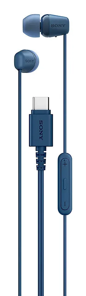 Sony IER-EX15C Kulaklık Kablolu Kulak içi Aramalar/Müzik USB C Tipi Mavi