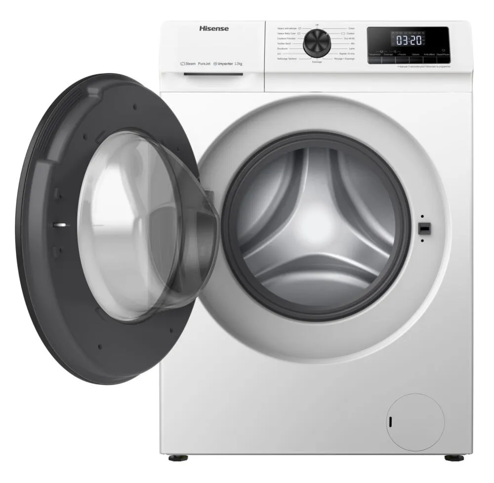 Hisense WFQE7014EVM WFQE1214EVJM 12 kg 1400 Devir Çamaşır Makinesi Thumbnail 4